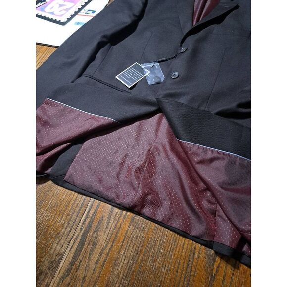 New 40L Sacari Brown Shark Skin Wool 150 Suit Sport Coat Jacket Blazer NWT - Picture 7 of 10